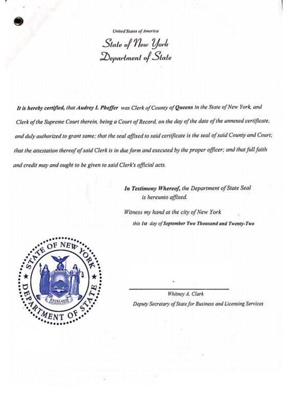 美国死亡证明公证认证/美国文书公证领事认证/翻译公证/海牙认证插图