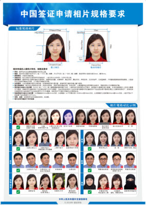 中国签证照片要求插图 中国签证照片要求插图